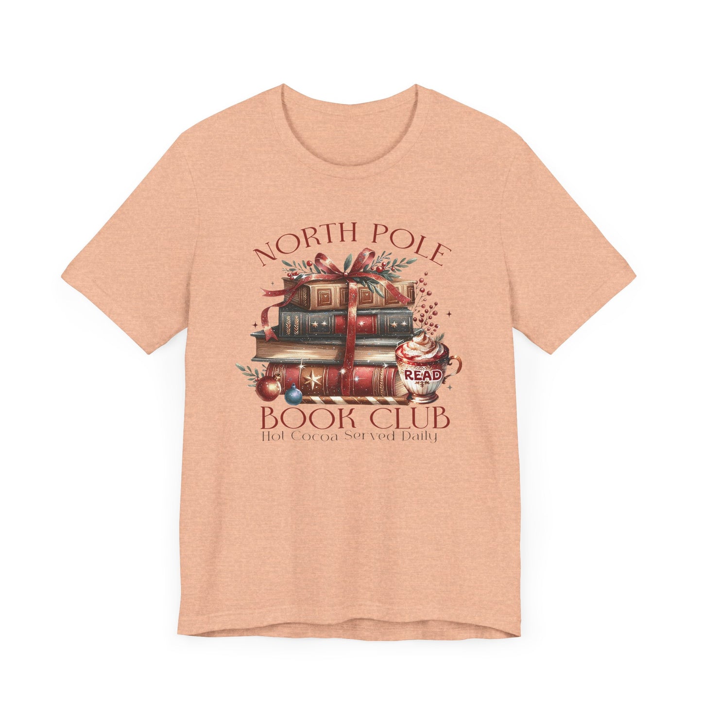 North Pole Book Club Unisex Jersey T-shirt - sizes S - 3X