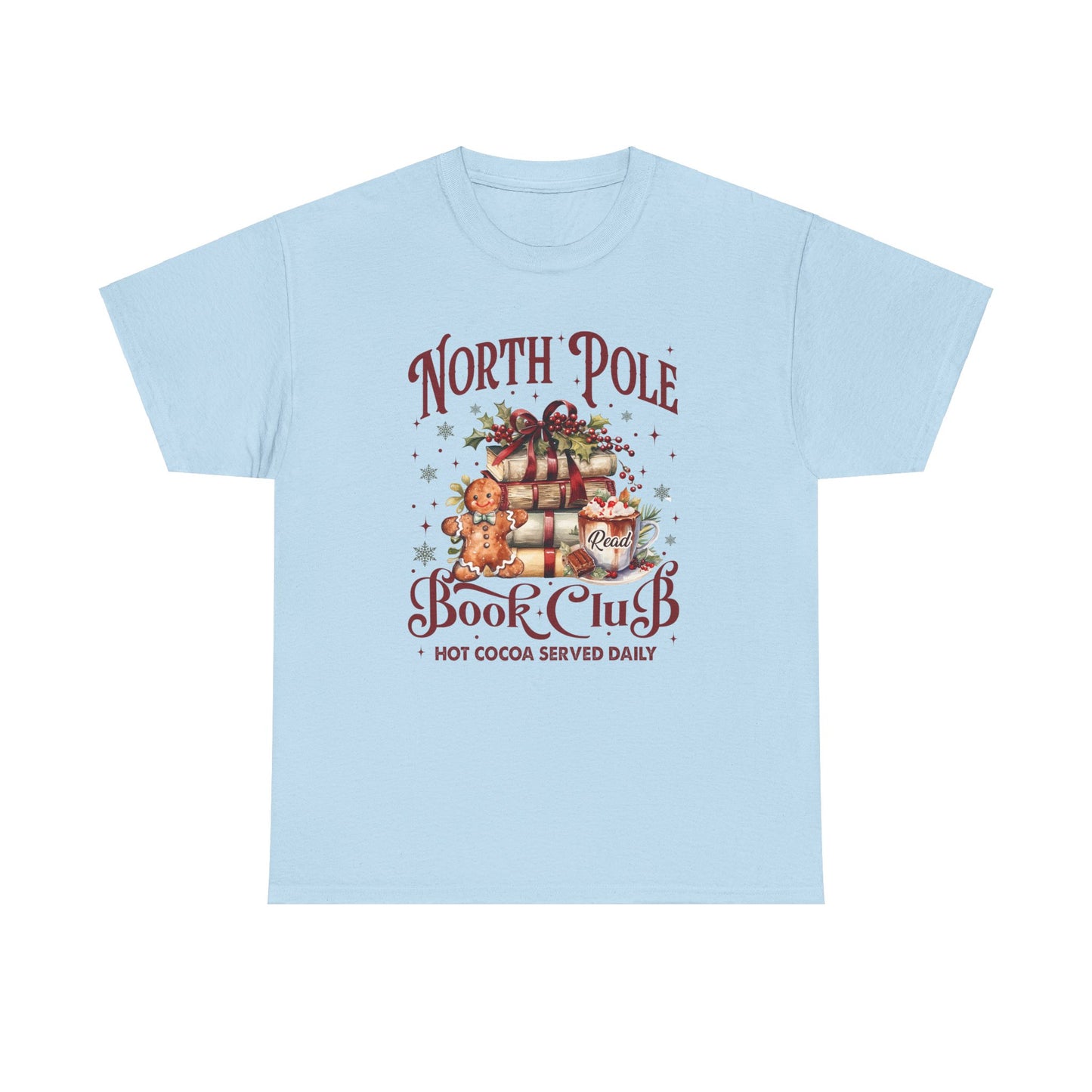 North Pole Book Club Unisex Heavy Cotton Tee - Sizes S - 5X