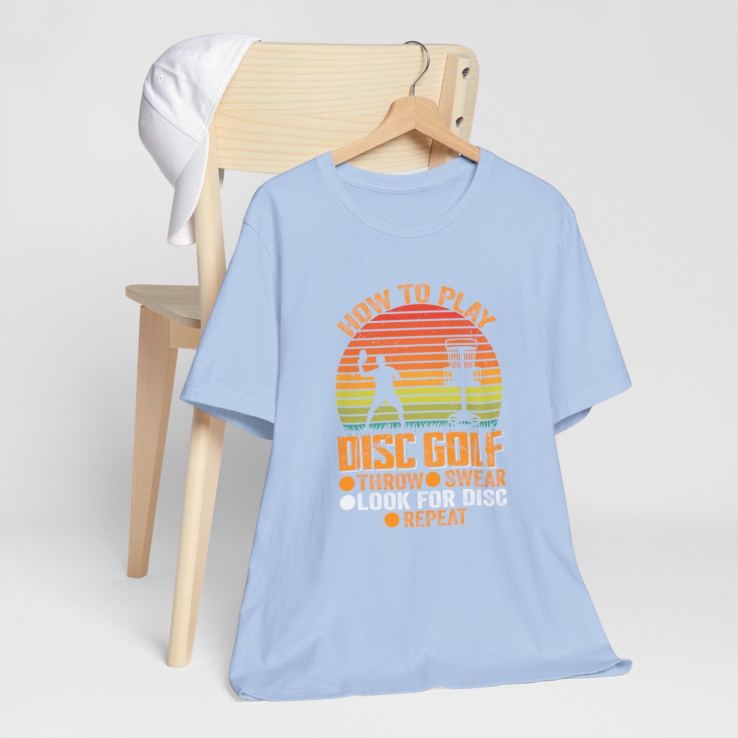 How to Disc Golf Unisex Jersey Short Sleeve Tee - sizes S - 3X