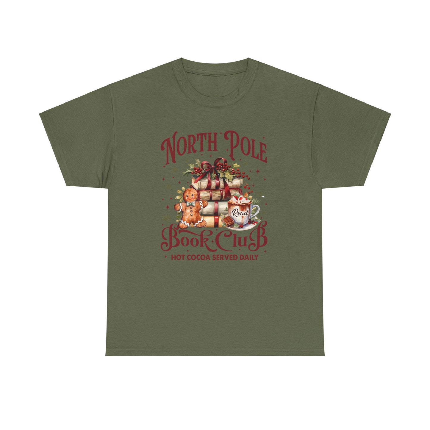 North Pole Book Club Unisex Heavy Cotton Tee - Sizes S - 5X