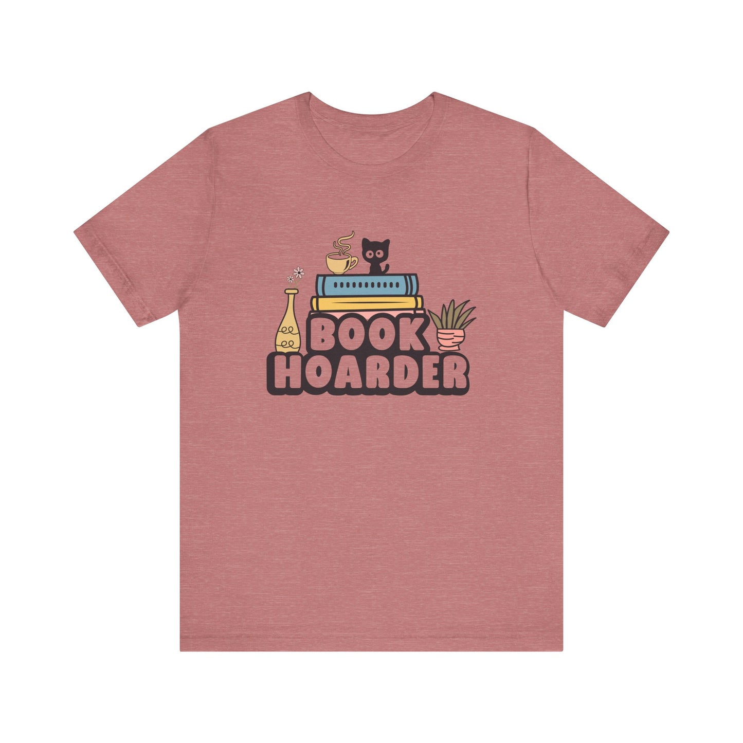 Book Hoarder Unisex Tee - Cat Lover Book Lover Funny Gift - sizes S - 3X