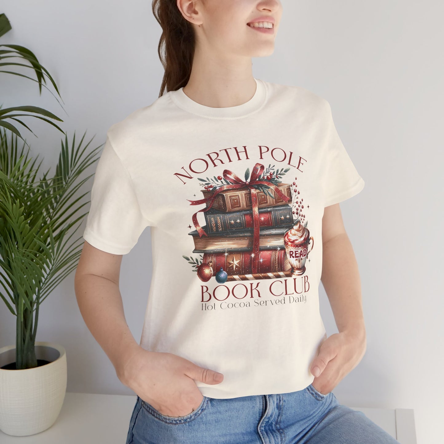 North Pole Book Club Unisex Jersey T-shirt - sizes S - 3X