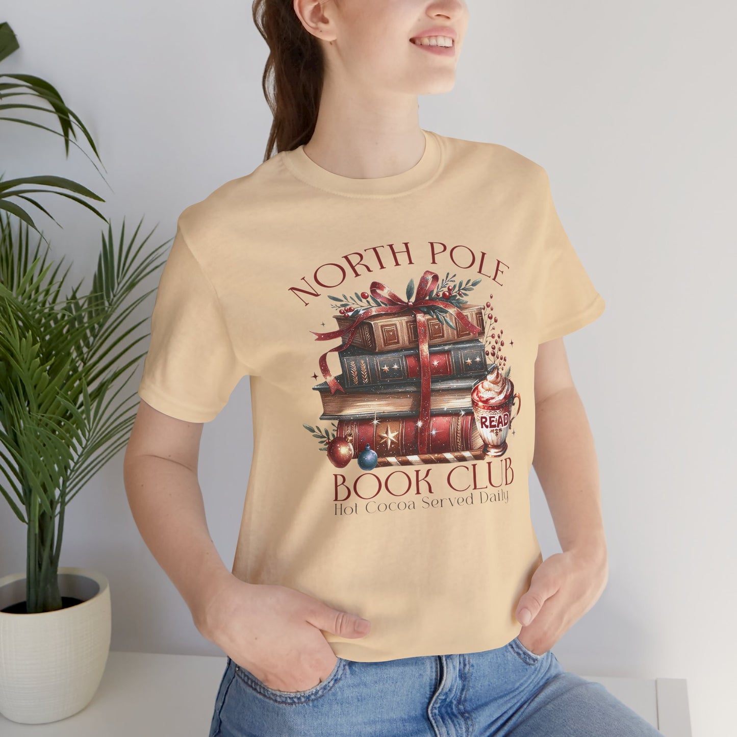 North Pole Book Club Unisex Jersey T-shirt - sizes S - 3X