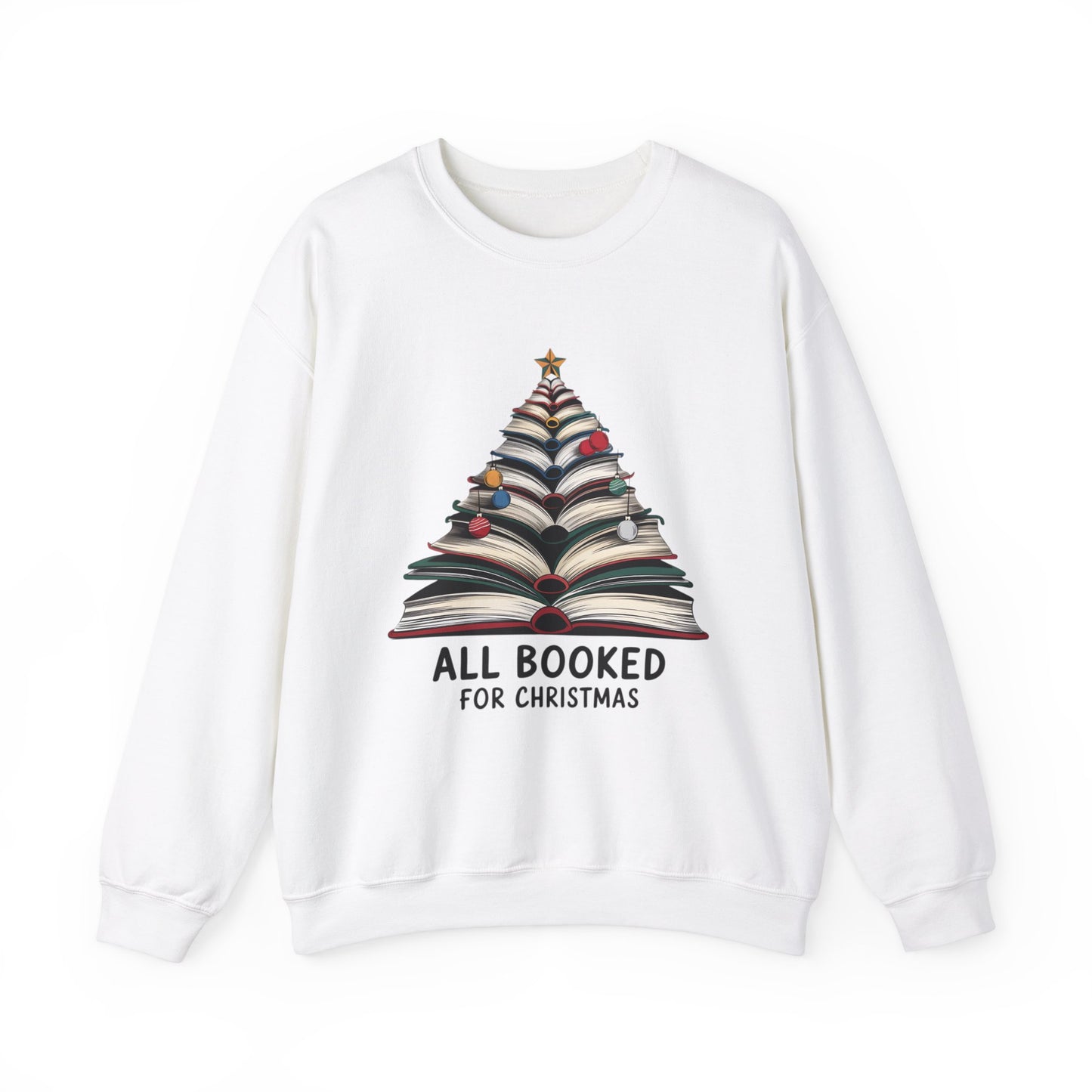 All Booked for Christmas Unisex Heavy Blend™ Crewneck Sweatshirt - sizes S - 5X