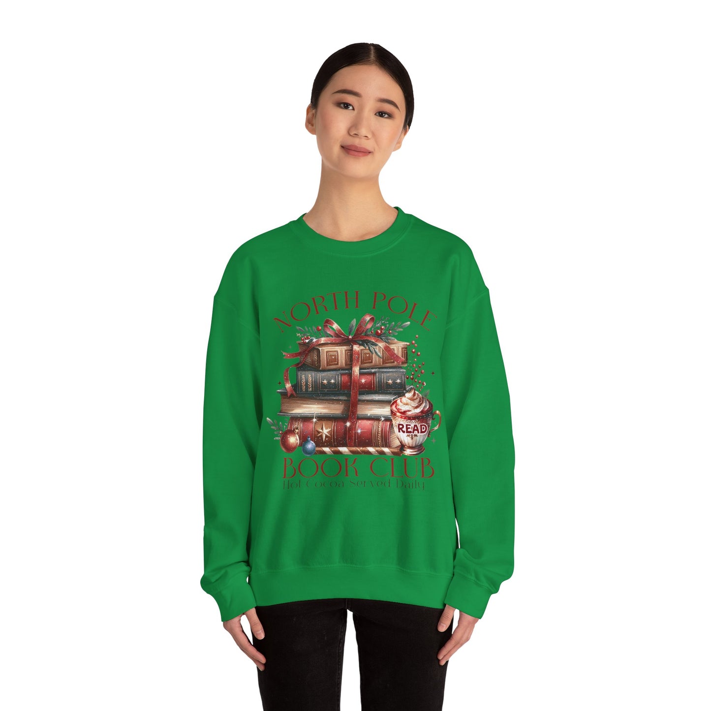 North Pole Book Club Unisex Heavy Blend Crewneck Sweatshirt - S - 5X