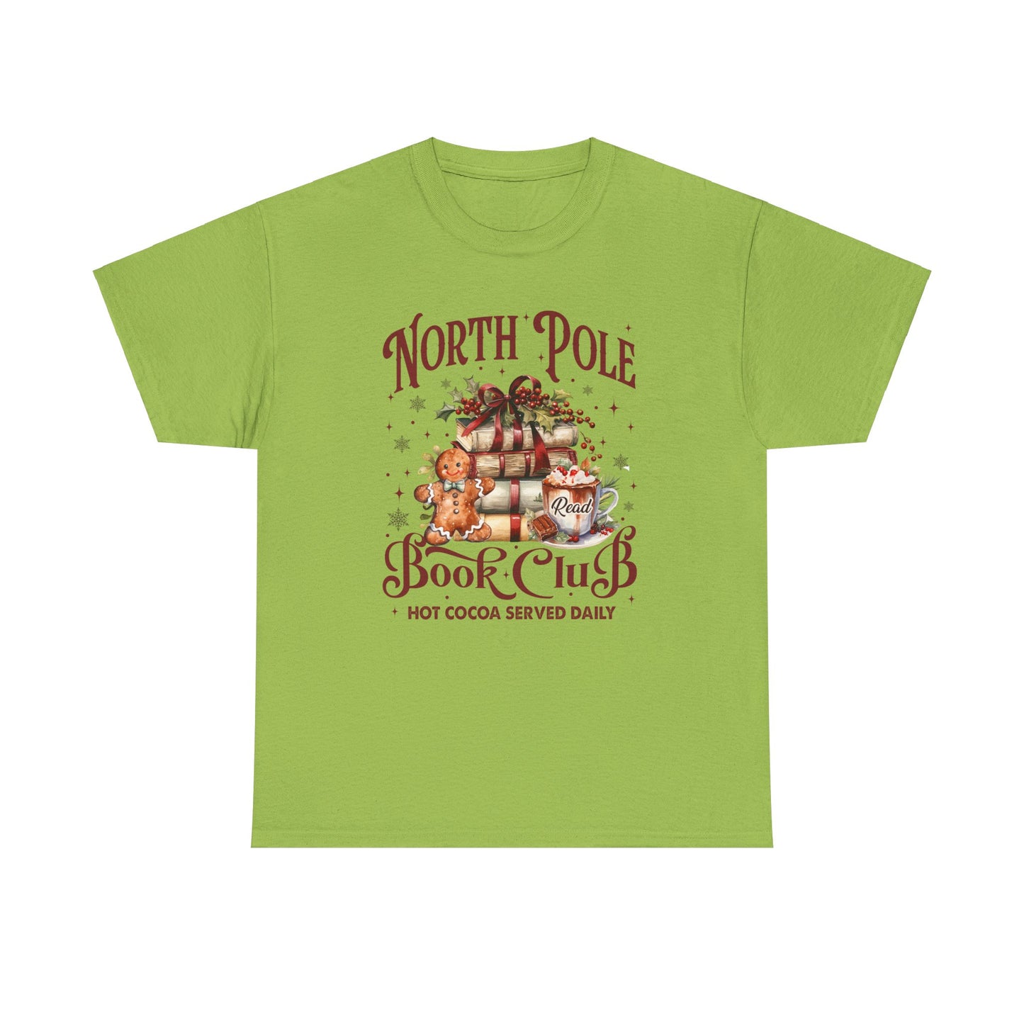 North Pole Book Club Unisex Heavy Cotton Tee - Sizes S - 5X