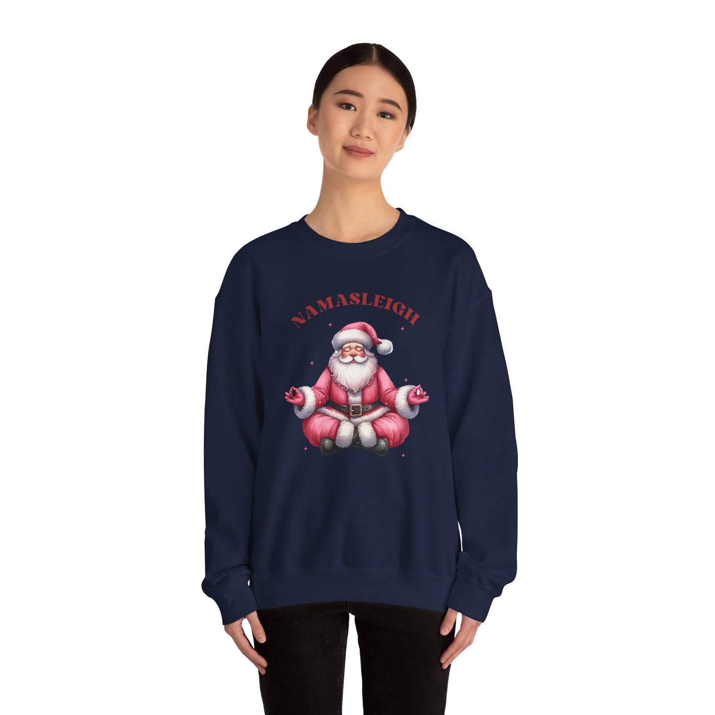 Namasleigh Santa Unisex Heavy Blend Crewneck Sweatshirt - Sizes S - 5X