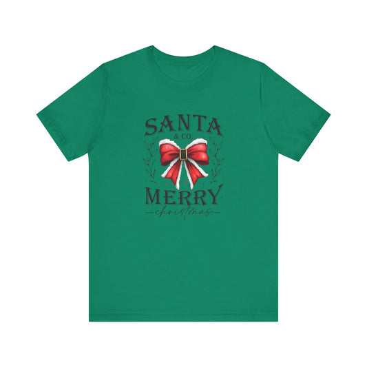 Santa and Co Merry Christmas Unisex Jersey Short Sleeve Tee - sizes S - 3X