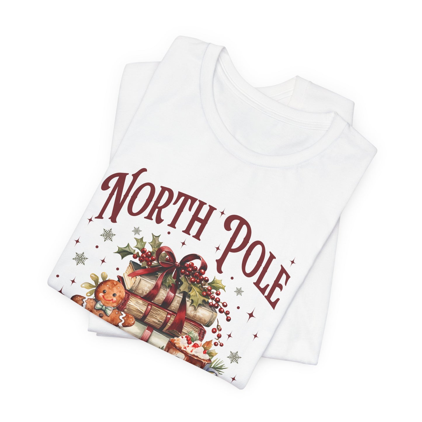 North Pole Book Club Unisex Jersey Short Sleeve Tee - sizes S - 3X