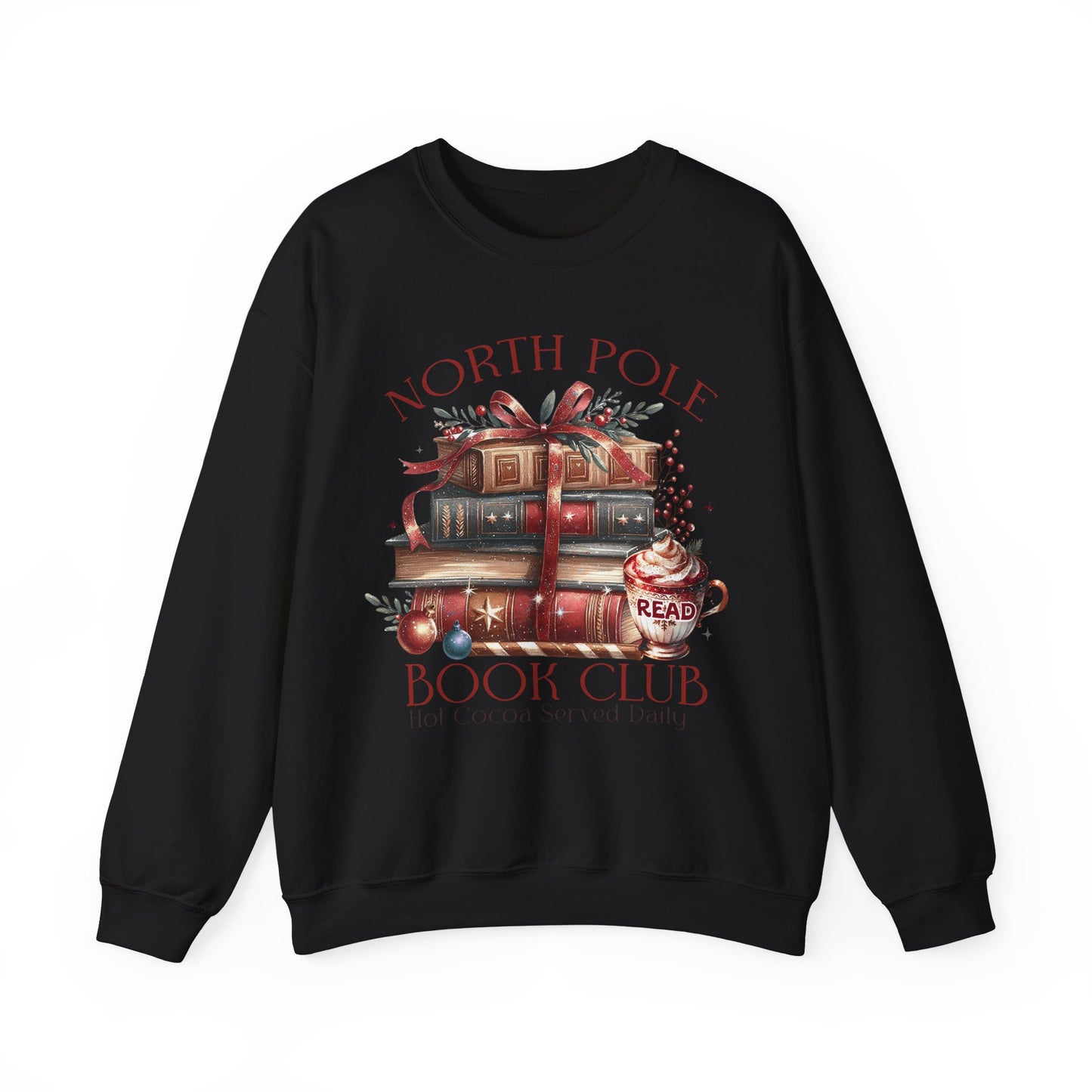 North Pole Book Club Unisex Heavy Blend Crewneck Sweatshirt - S - 5X