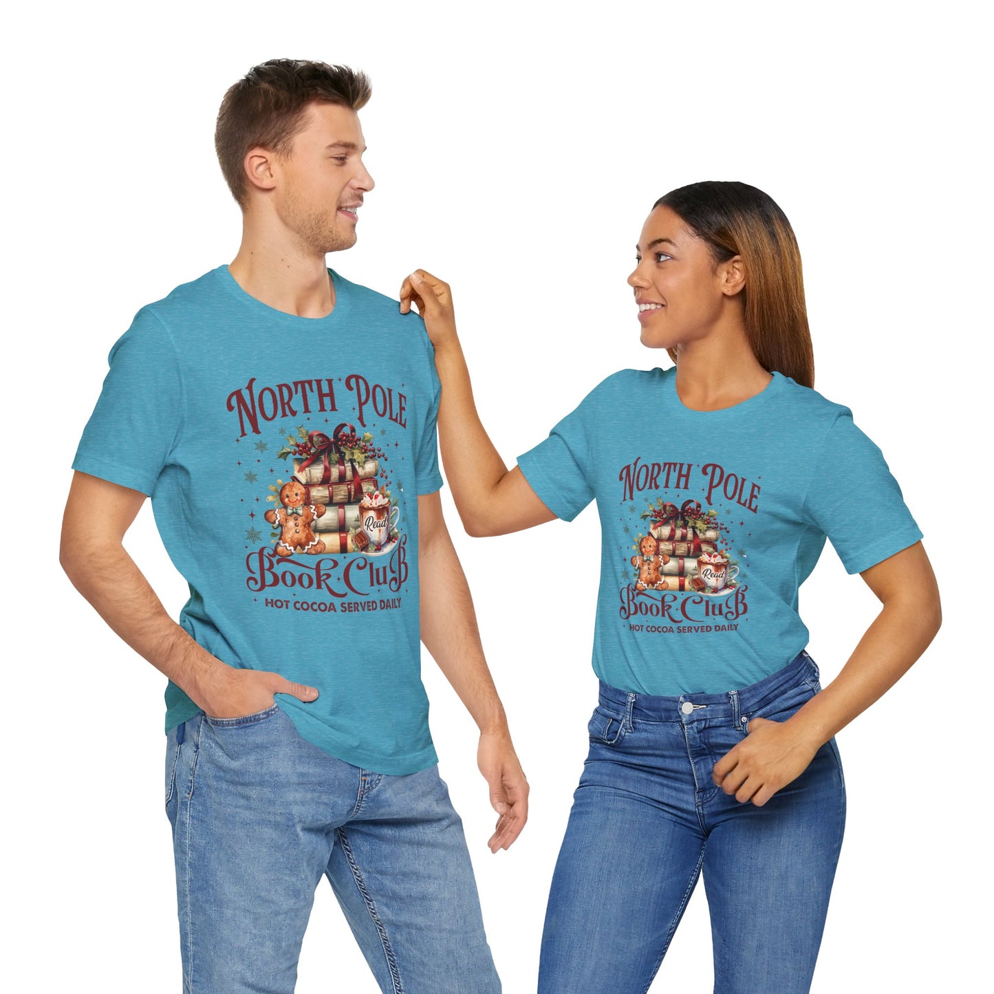 North Pole Book Club Unisex Jersey Short Sleeve Tee - sizes S - 3X