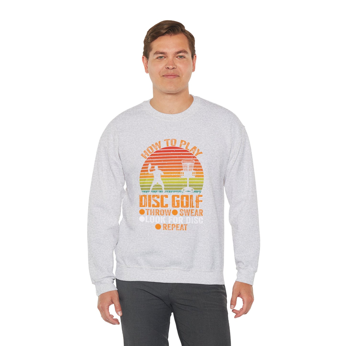 How to Disc Golf Unisex Heavy Blend™ Crewneck Sweatshirt - size S - 5X