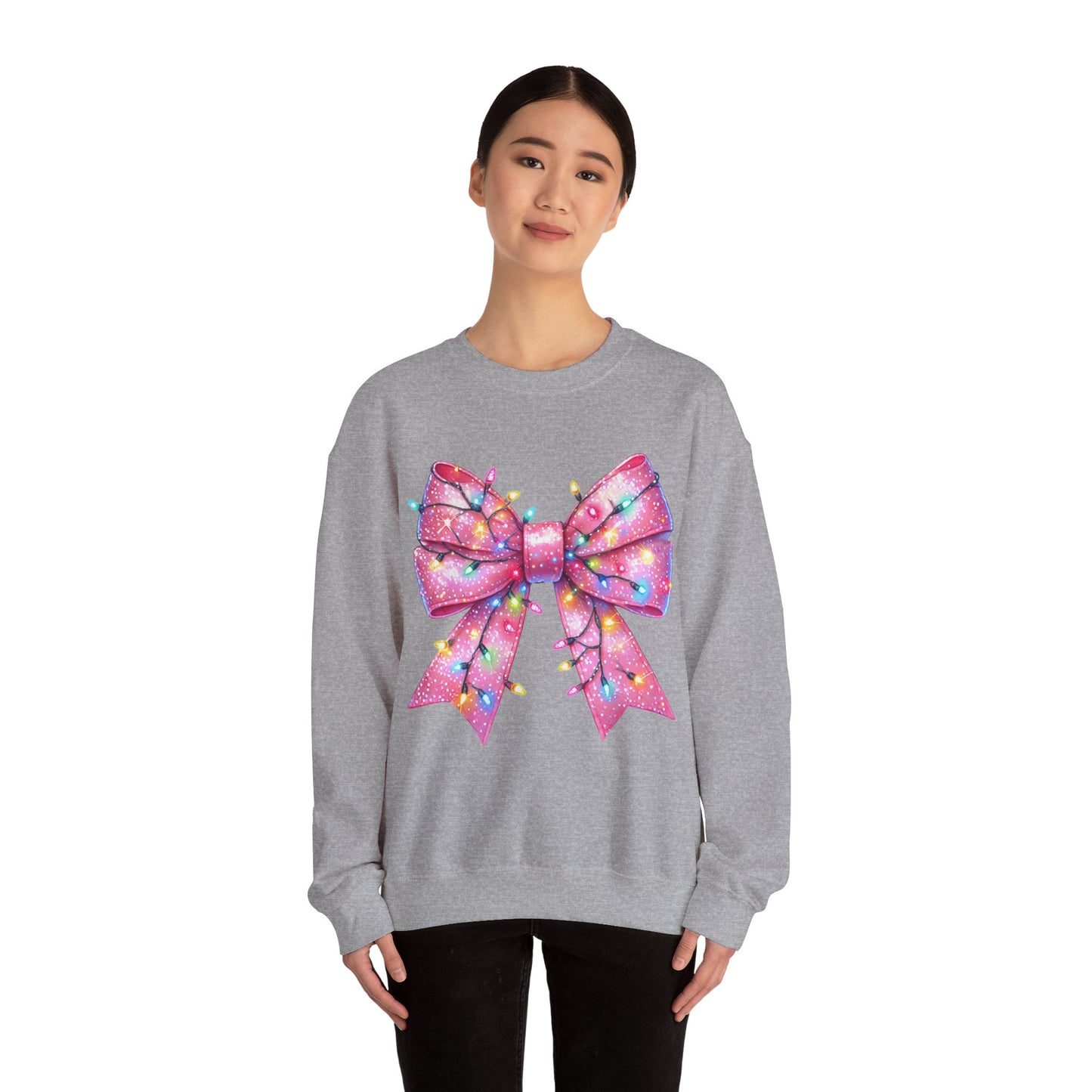 Christmas Bow Unisex Heavy Blend Crewneck Sweatshirt - sizes S - 5X