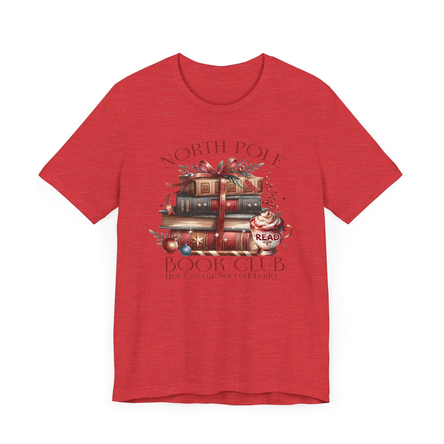 North Pole Book Club Unisex Jersey T-shirt - sizes S - 3X