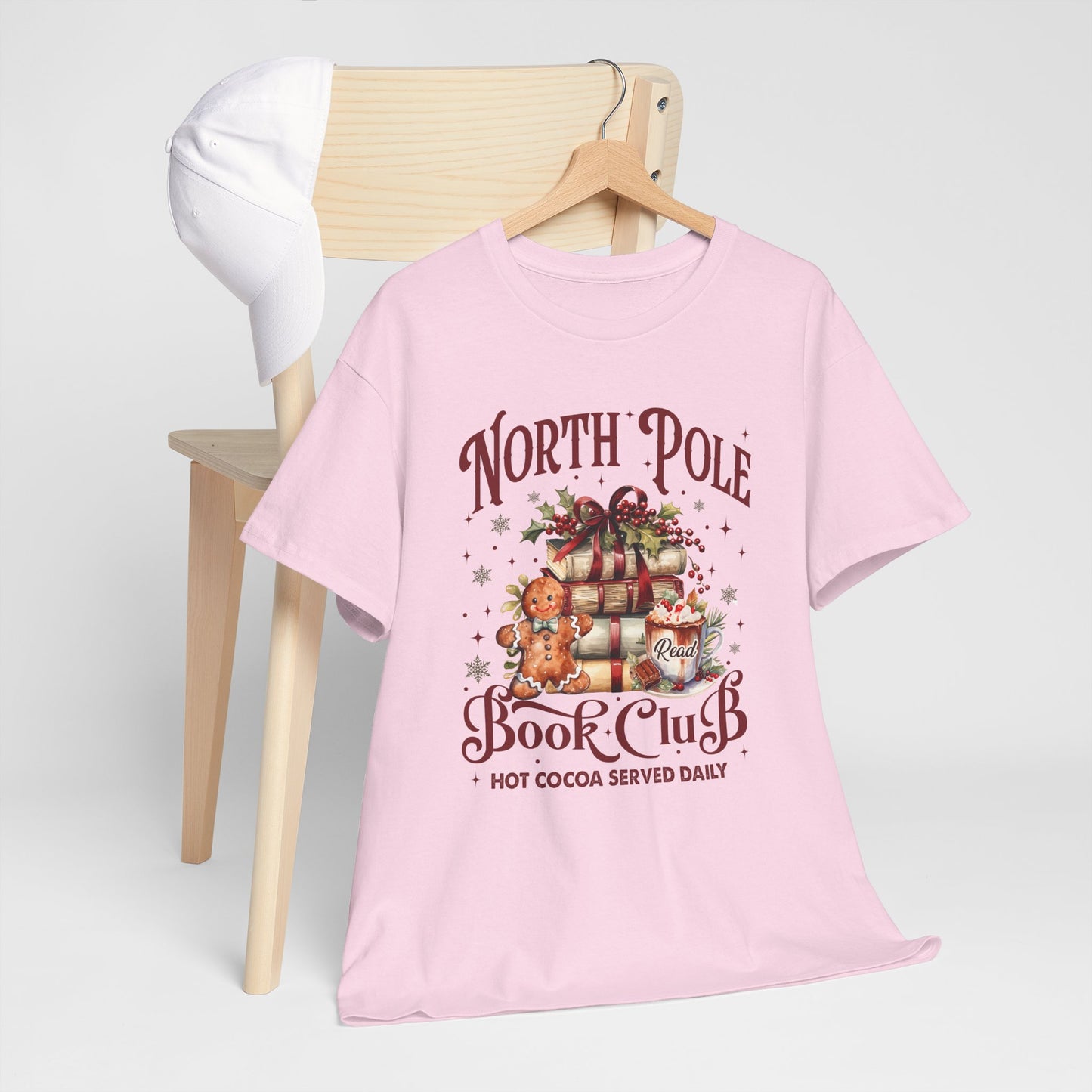 North Pole Book Club Unisex Heavy Cotton Tee - Sizes S - 5X