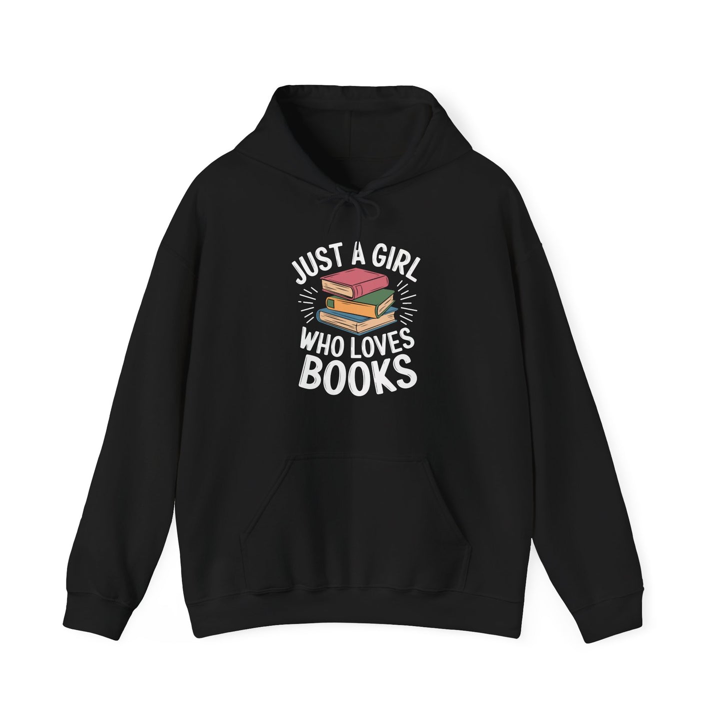 Just a Girl Who Loves Books Unisex Heavy Blend™ Hooded Sweatshirt - sizes S - 5X