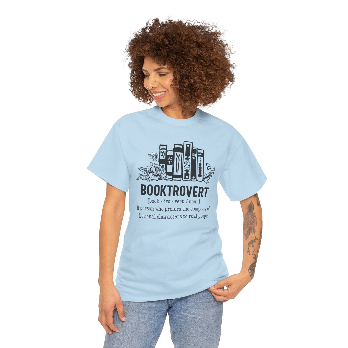 Booktrovert Definition Unisex Heavy Cotton Tee