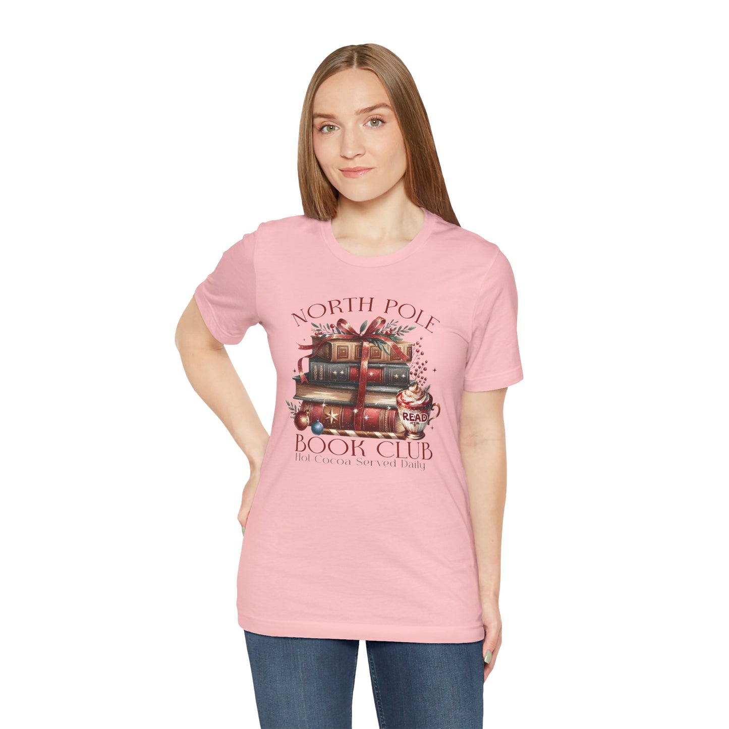 North Pole Book Club Unisex Jersey T-shirt - sizes S - 3X