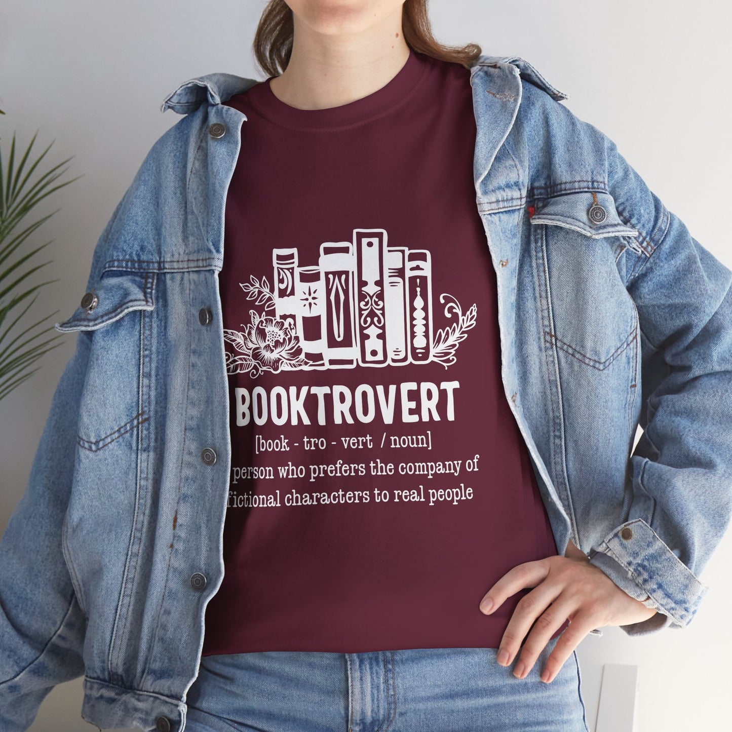 Booktrovert Definition Unisex Heavy Cotton Tee