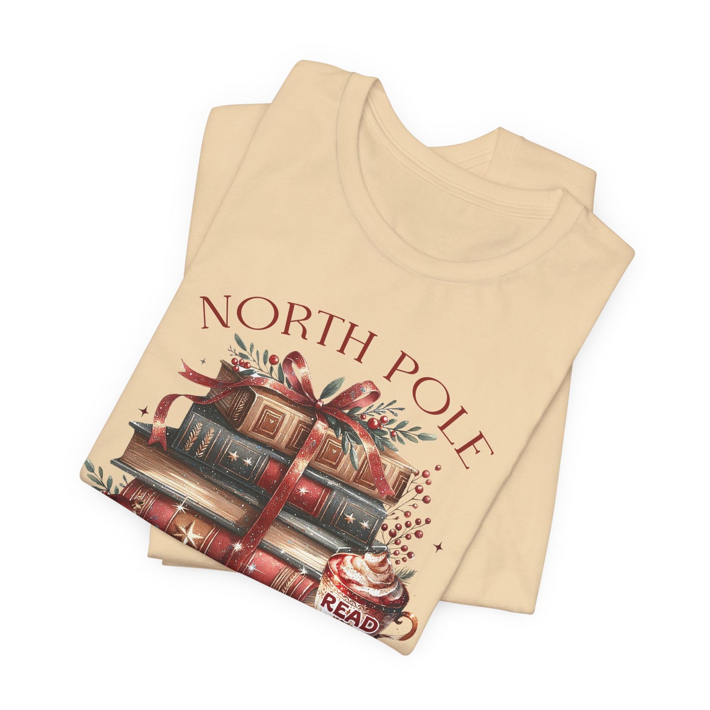 North Pole Book Club Unisex Jersey T-shirt - sizes S - 3X