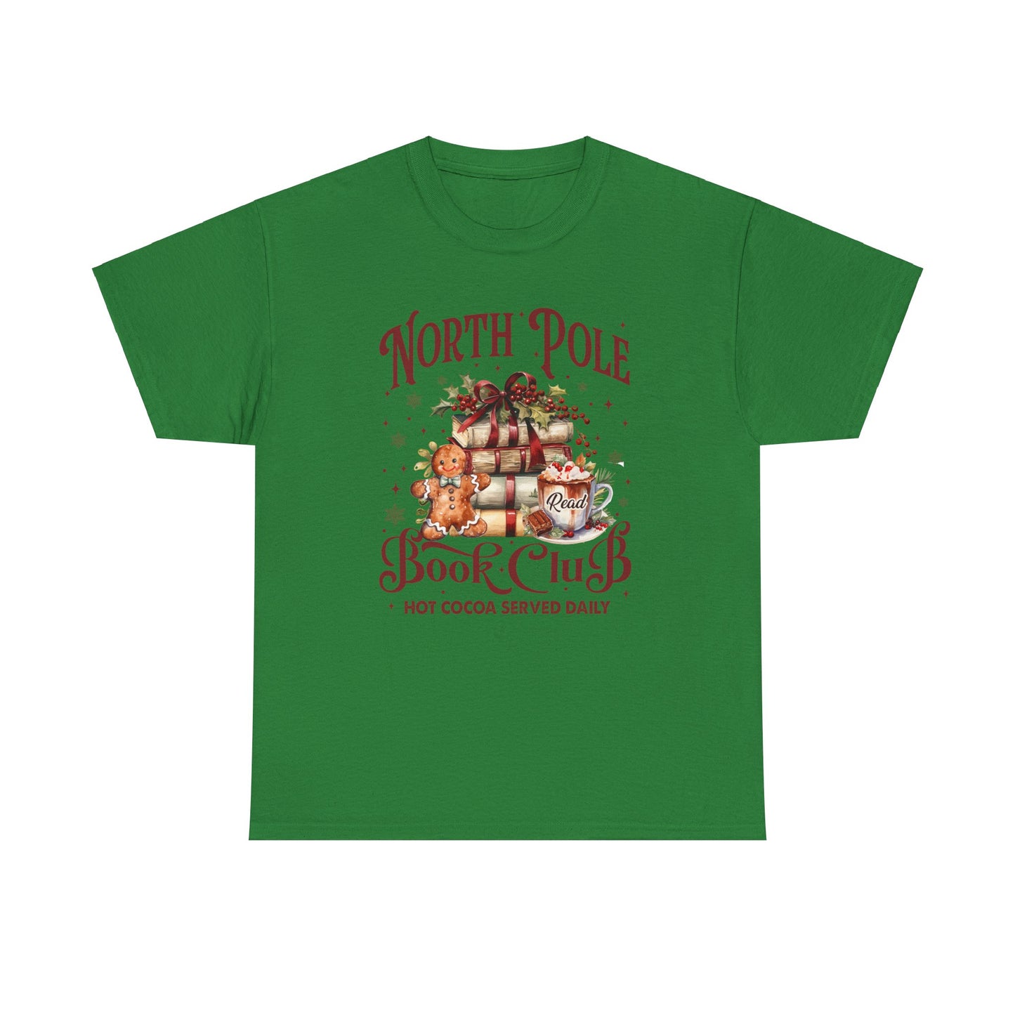 North Pole Book Club Unisex Heavy Cotton Tee - Sizes S - 5X