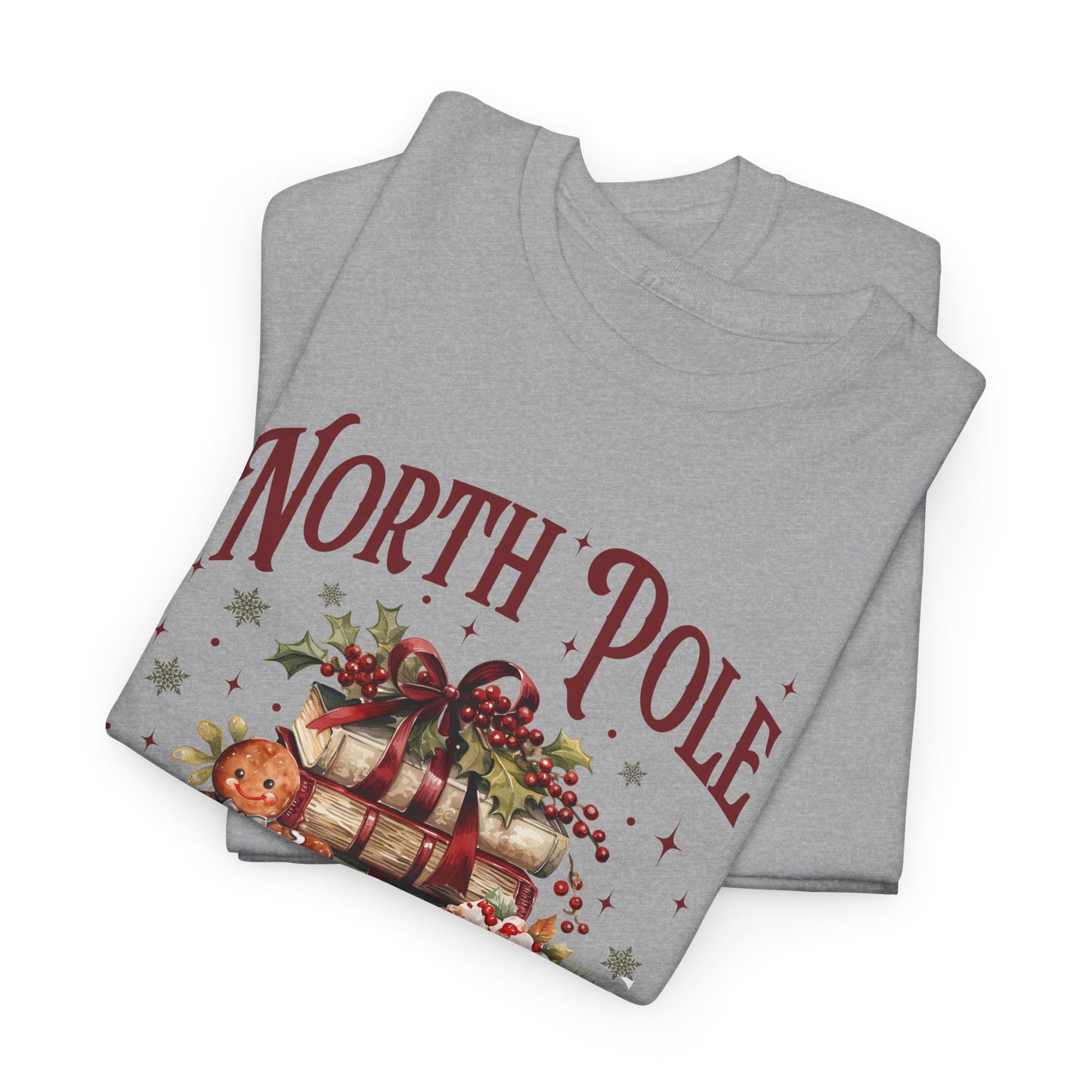 North Pole Book Club Unisex Heavy Cotton Tee - Sizes S - 5X