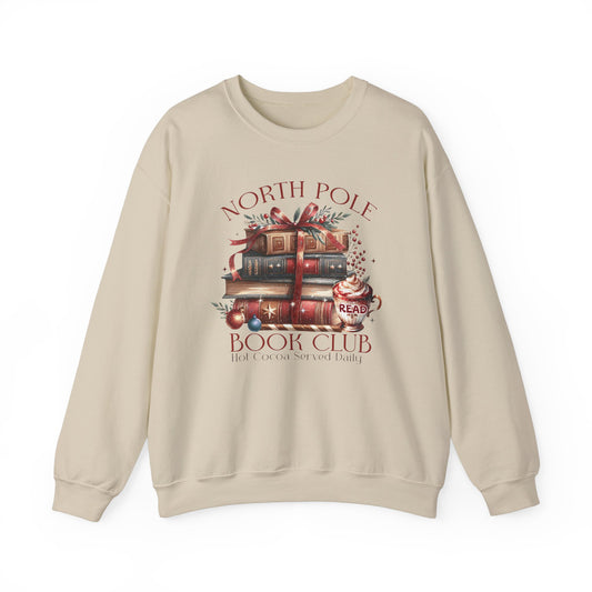 North Pole Book Club Unisex Heavy Blend™ Crewneck Sweatshirt - sizes S - 3X