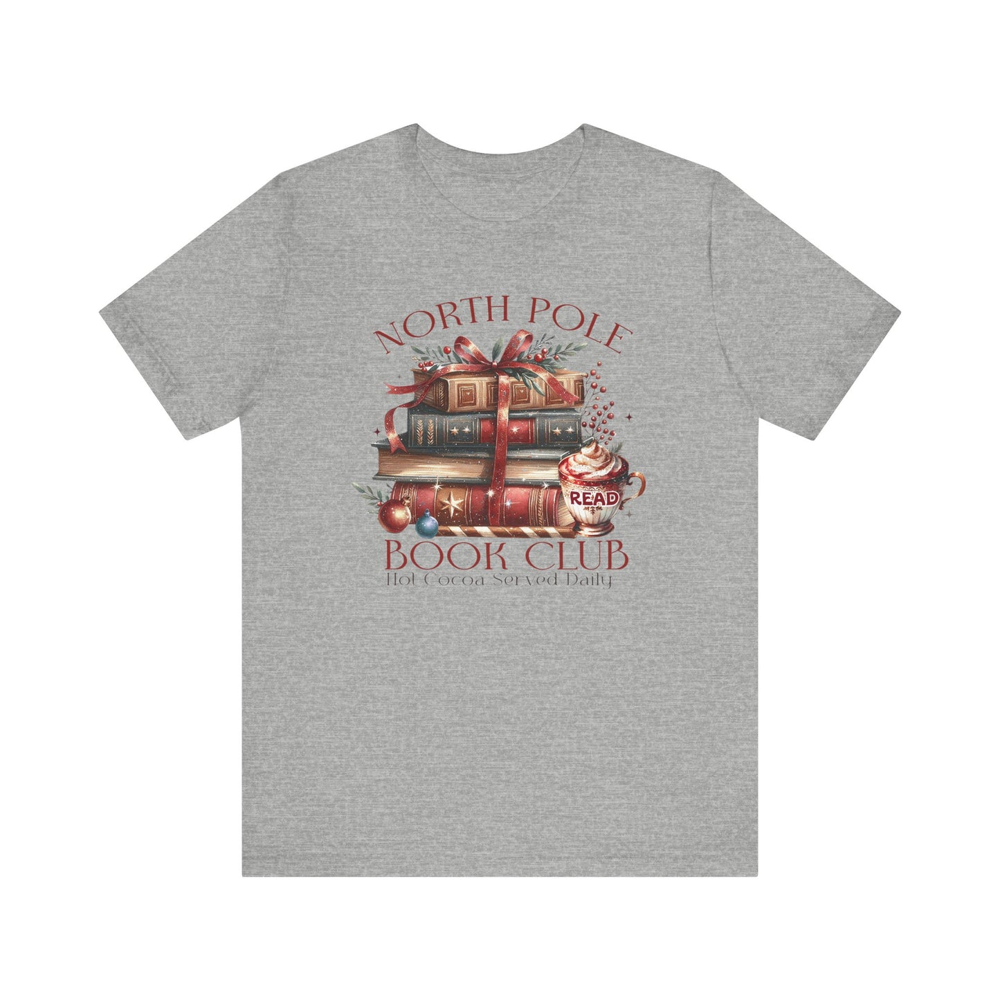 North Pole Book Club Unisex Jersey T-shirt - sizes S - 3X