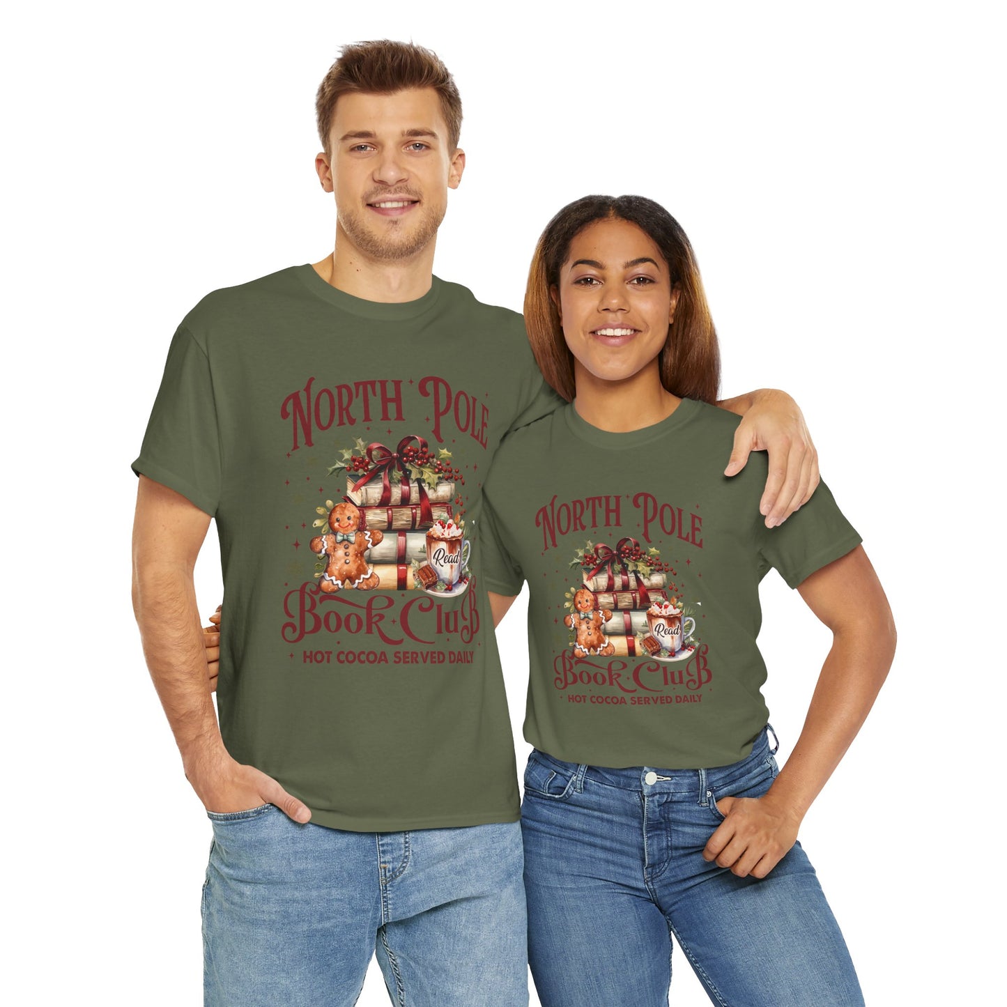 North Pole Book Club Unisex Heavy Cotton Tee - Sizes S - 5X