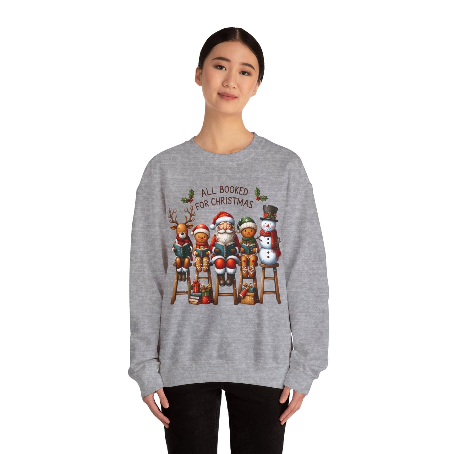 Christmas Characters Unisex Heavy Blend Crewneck Sweatshirt