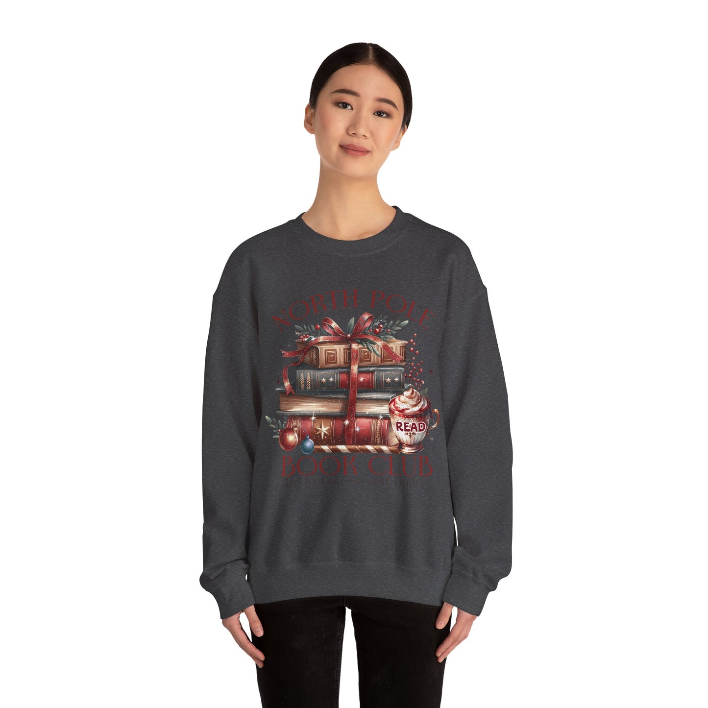 North Pole Book Club Unisex Heavy Blend Crewneck Sweatshirt - S - 5X