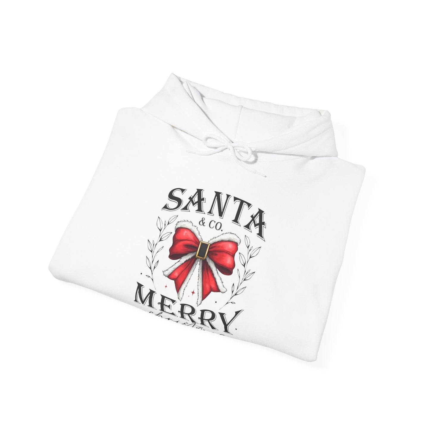 Santa and Co Merrey Christmas bow Unisex Heavy Blend™ Hooded Sweatshirt - sizes S - 5X