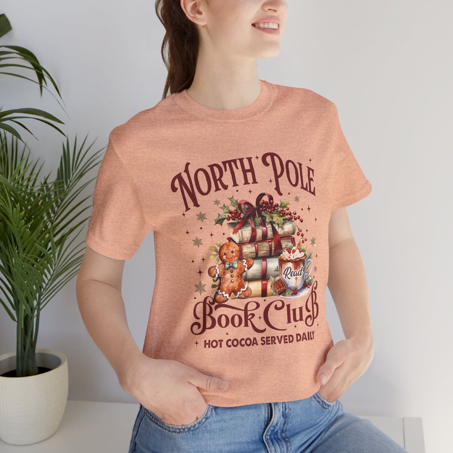 North Pole Book Club Unisex Jersey Short Sleeve Tee - sizes S - 3X