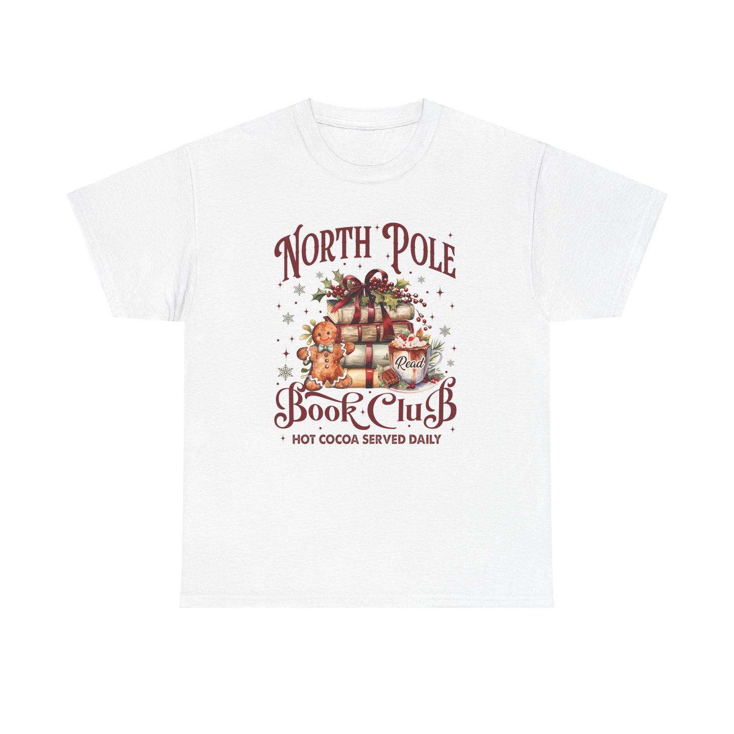 North Pole Book Club Unisex Heavy Cotton Tee - Sizes S - 5X