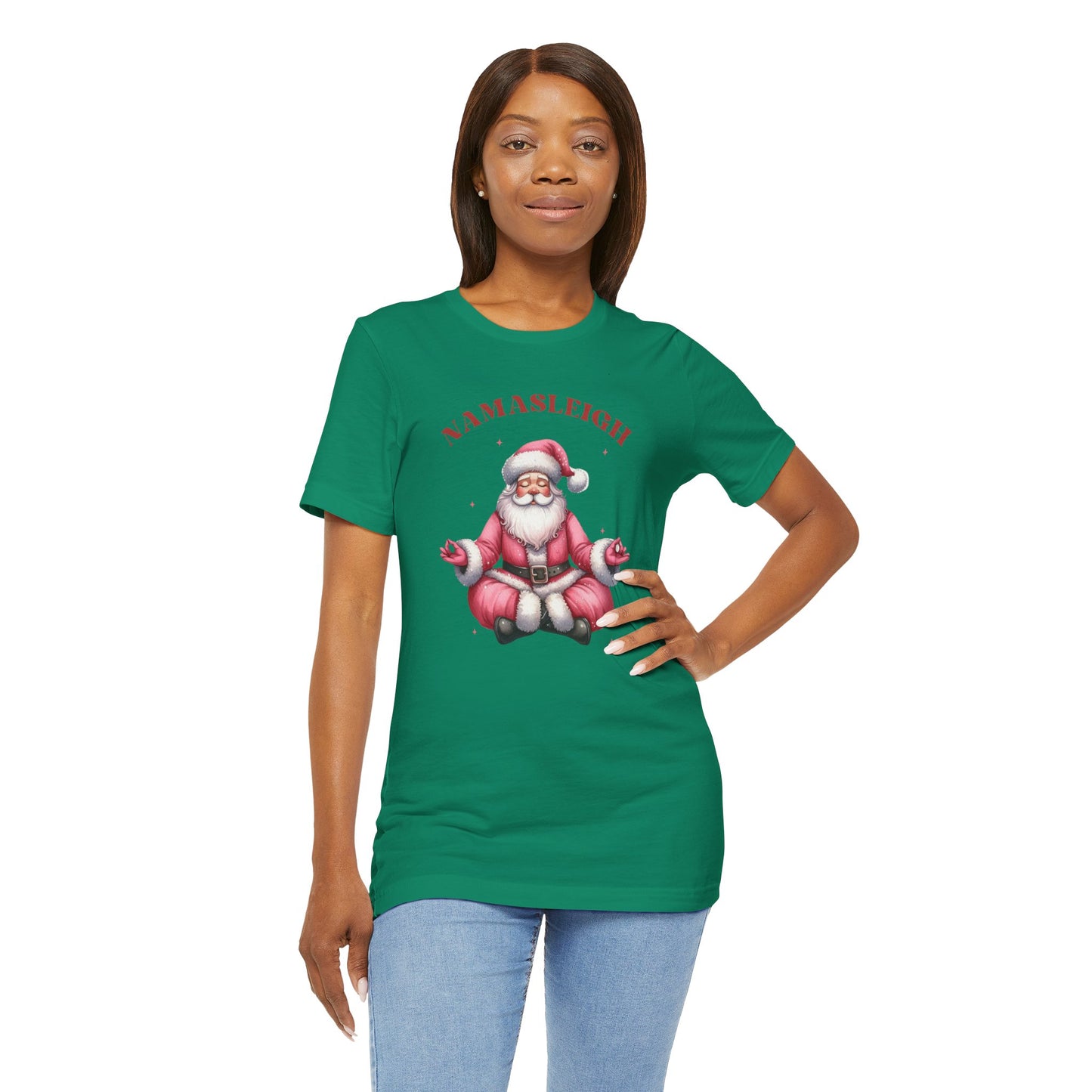 Namasleigh Santa  Unisex Jersey Short Sleeve Tee - size S - 3X