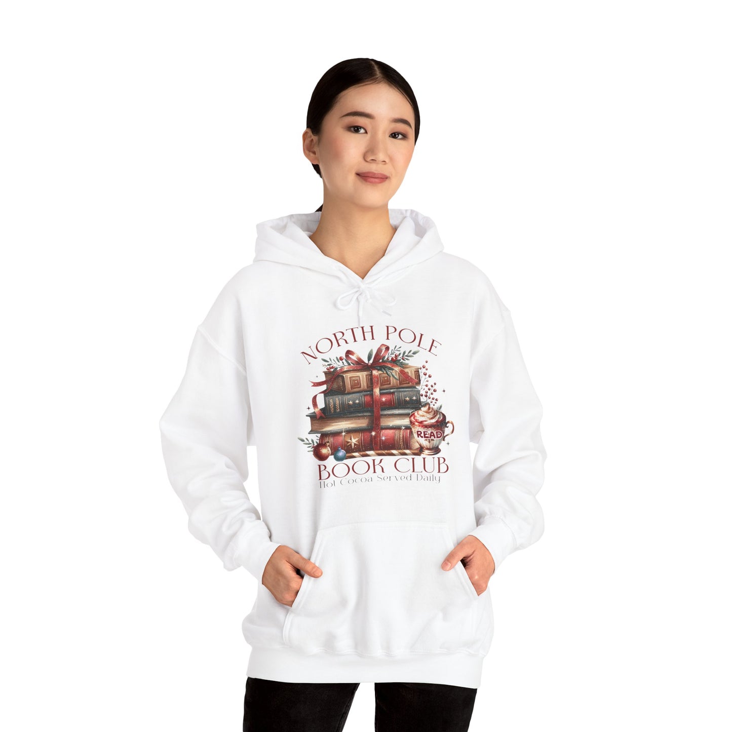 North Pole Book Club Unisex Heavy Blend™ Hooded Sweatshirt - size S - 3X