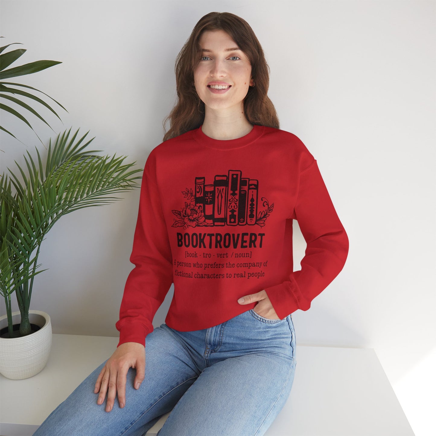 Booktrovert Unisex Heavy Blend Crewneck Sweatshirt