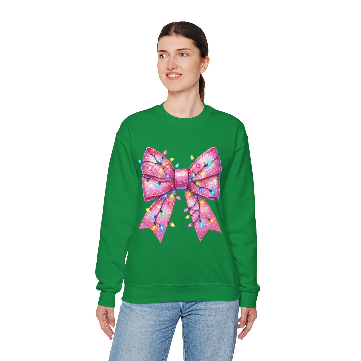 Christmas Bow Unisex Heavy Blend Crewneck Sweatshirt - sizes S - 5X