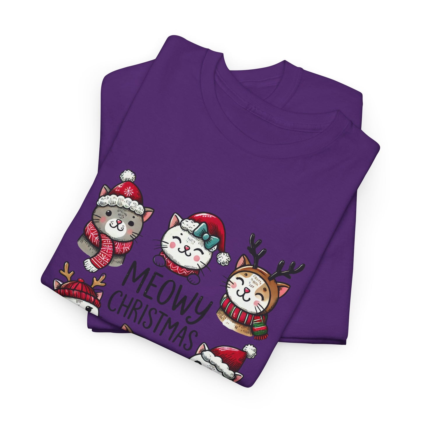 Meowy Christmas Unisex T-shirt - sizes S - 5X