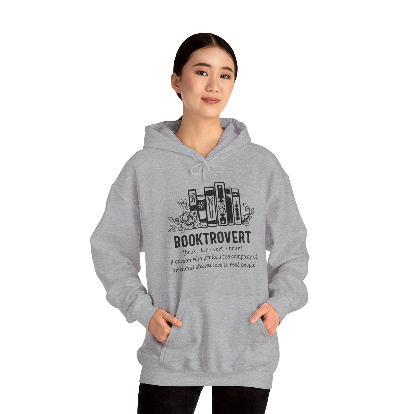 Bookrovert Definition Unisex Heavy Blend Hoodie - Funny Book Lover Gift