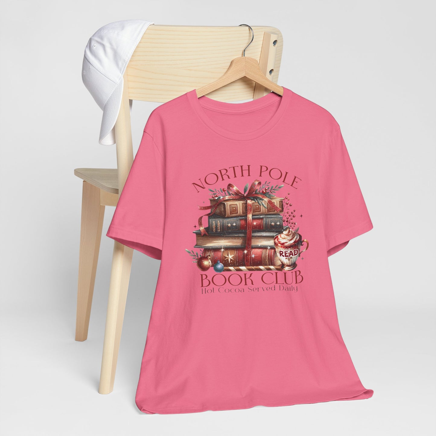 North Pole Book Club Unisex Jersey T-shirt - sizes S - 3X