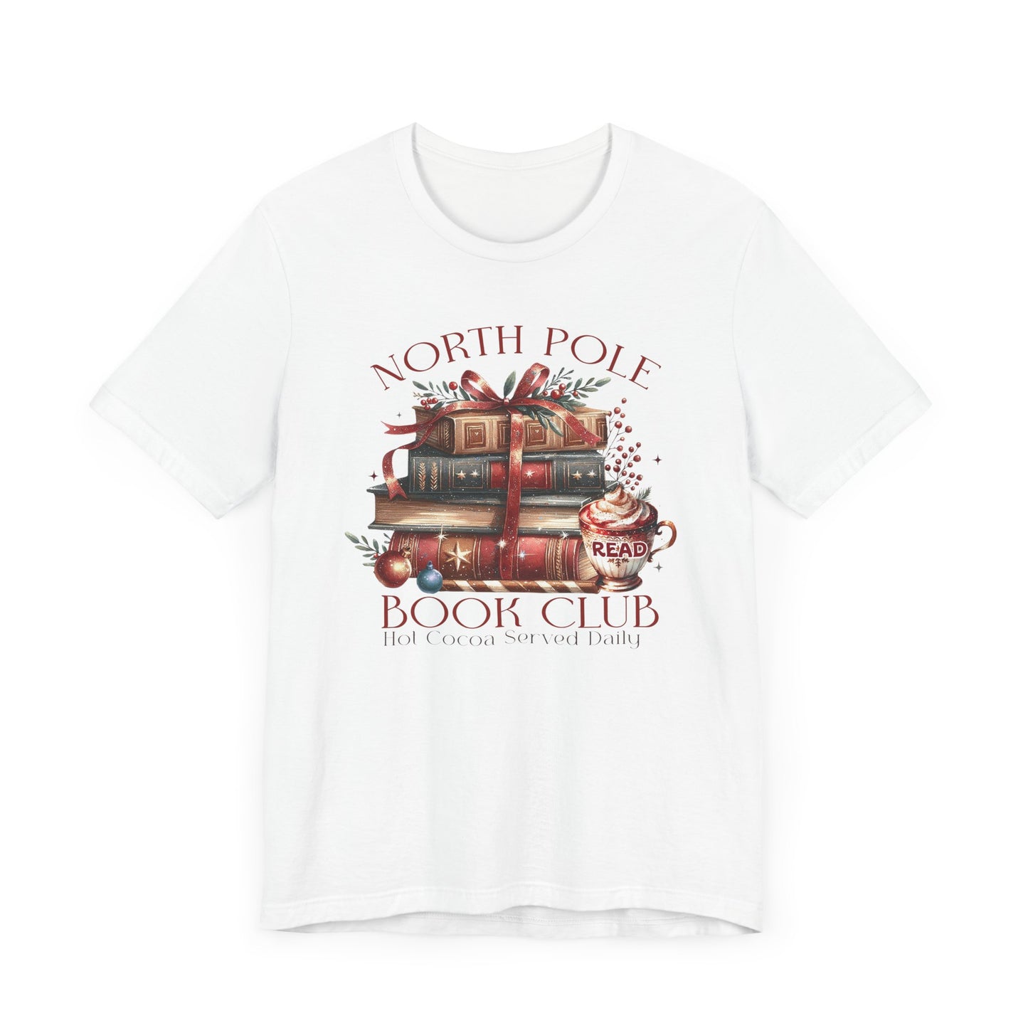 North Pole Book Club Unisex Jersey T-shirt - sizes S - 3X