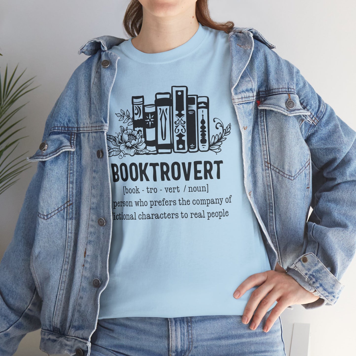 Booktrovert Definition Unisex Heavy Cotton Tee