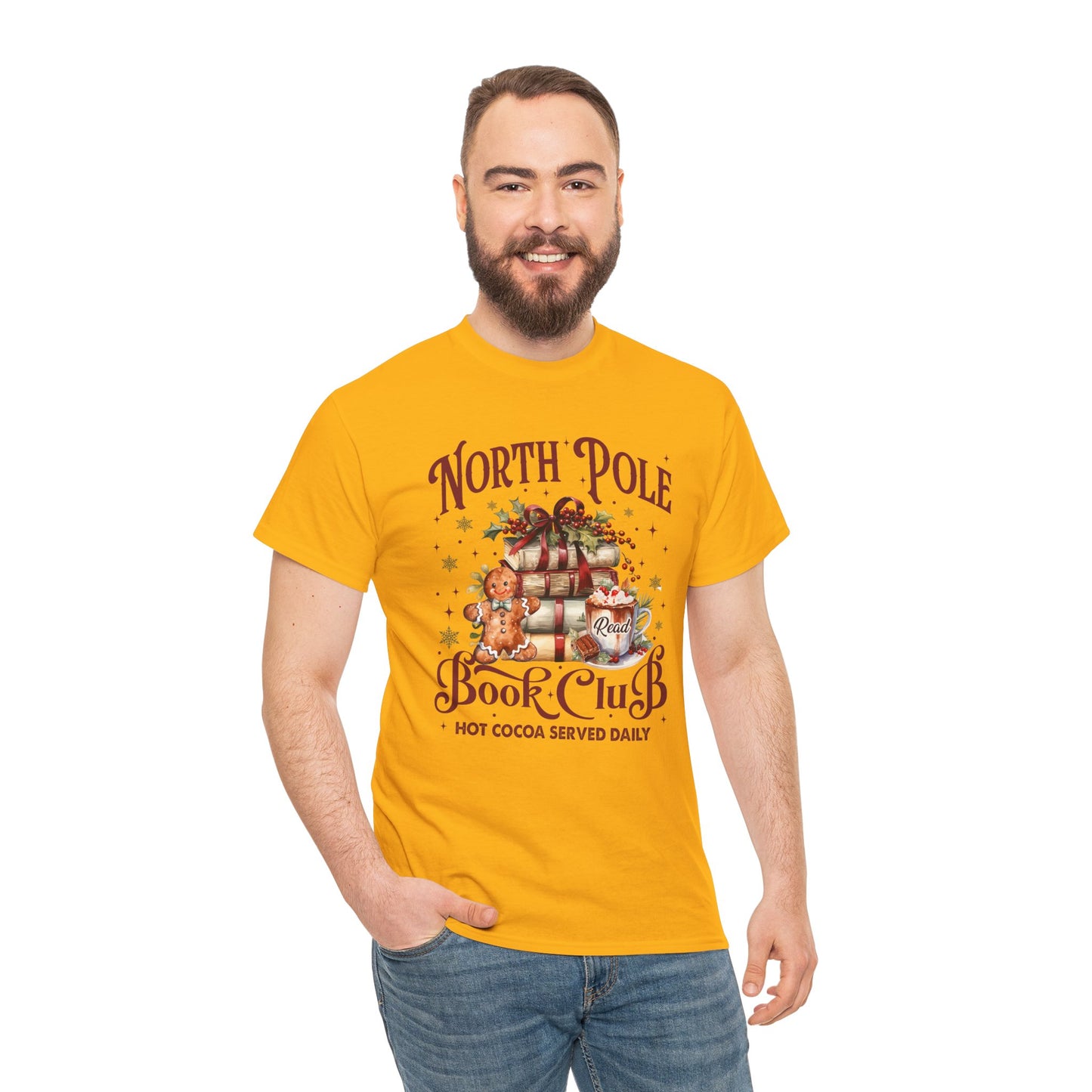 North Pole Book Club Unisex Heavy Cotton Tee - Sizes S - 5X