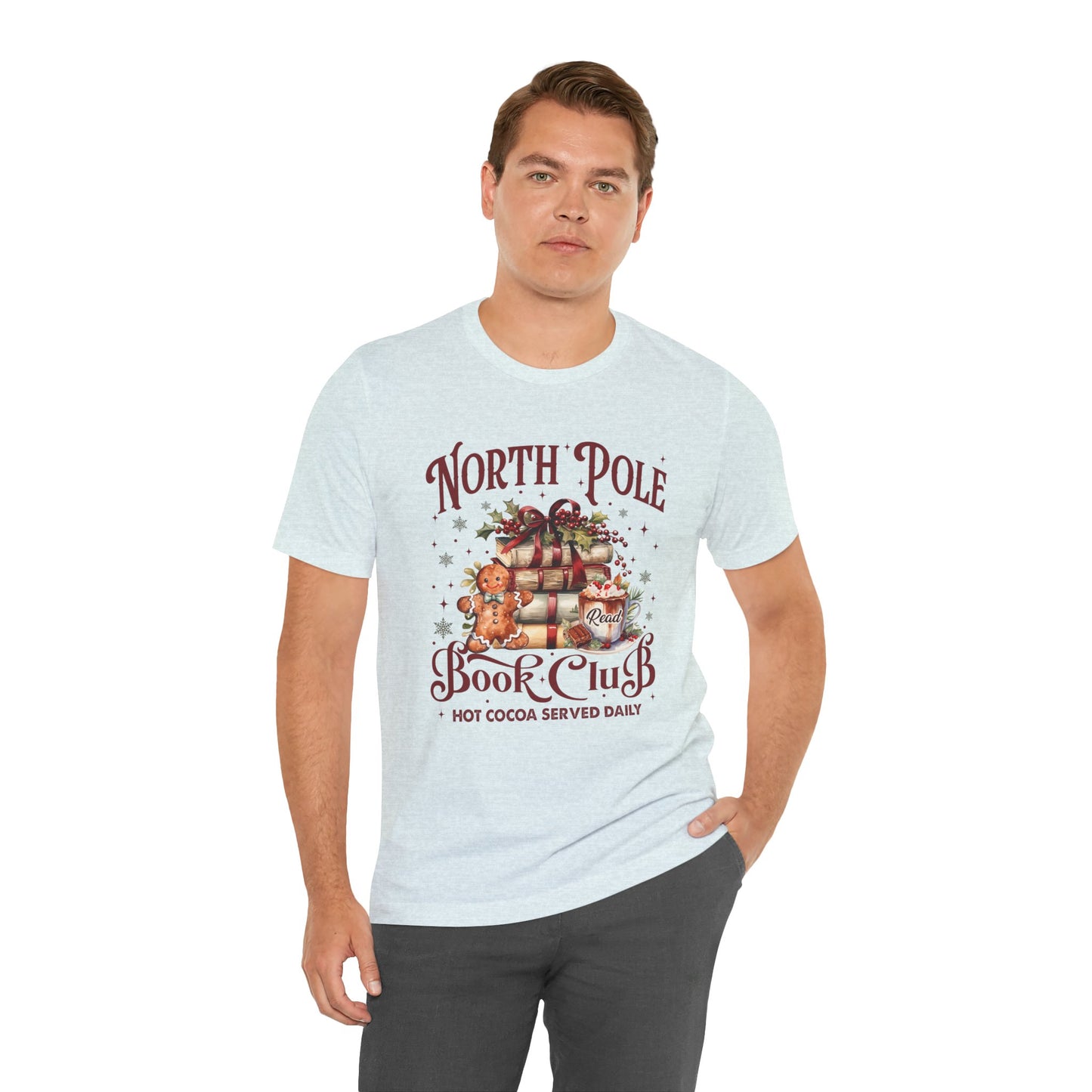 North Pole Book Club Unisex Jersey Short Sleeve Tee - sizes S - 3X