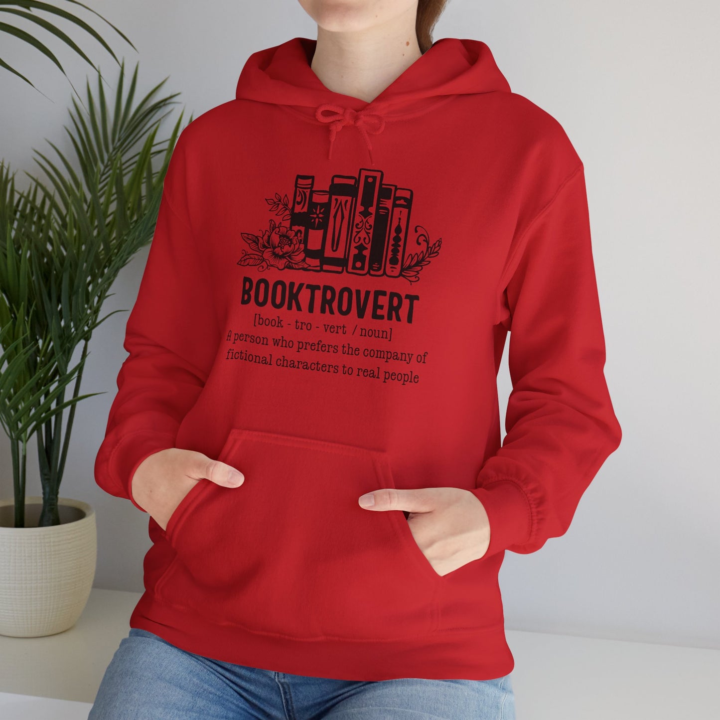 Bookrovert Definition Unisex Heavy Blend Hoodie - Funny Book Lover Gift