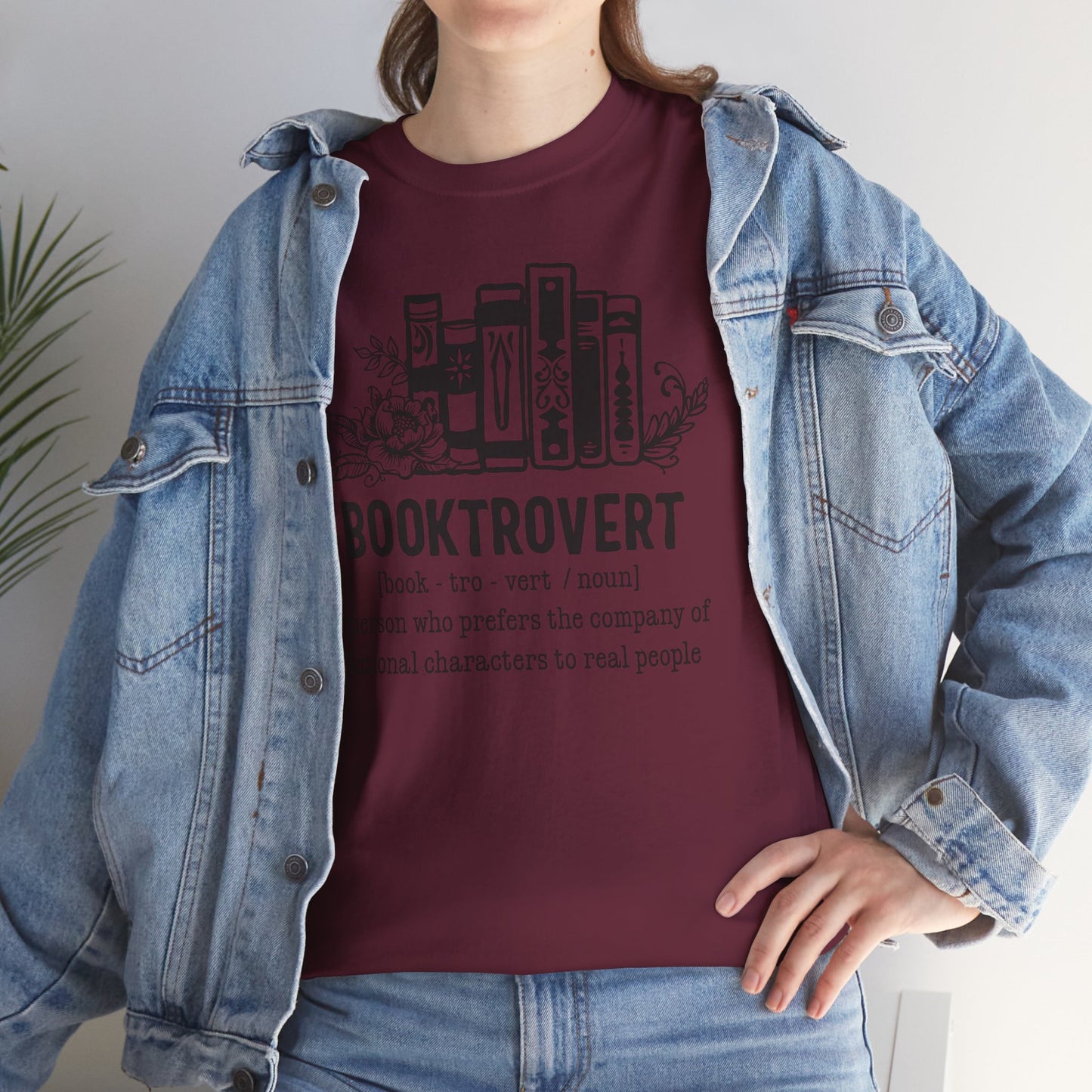 Booktrovert Definition Unisex Heavy Cotton Tee