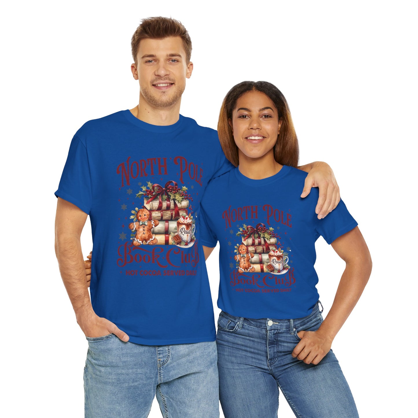 North Pole Book Club Unisex Heavy Cotton Tee - Sizes S - 5X