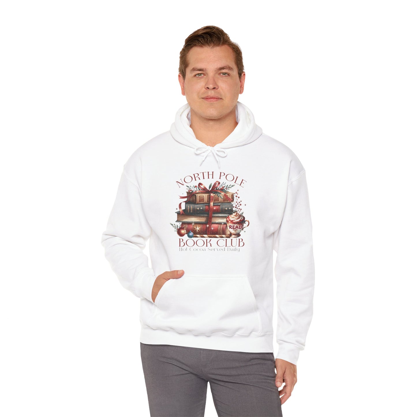 North Pole Book Club Unisex Heavy Blend™ Hooded Sweatshirt - size S - 3X