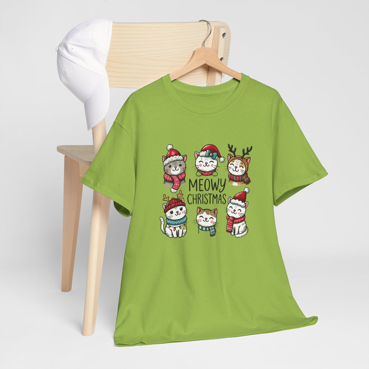 Meowy Christmas Unisex T-shirt - sizes S - 5X